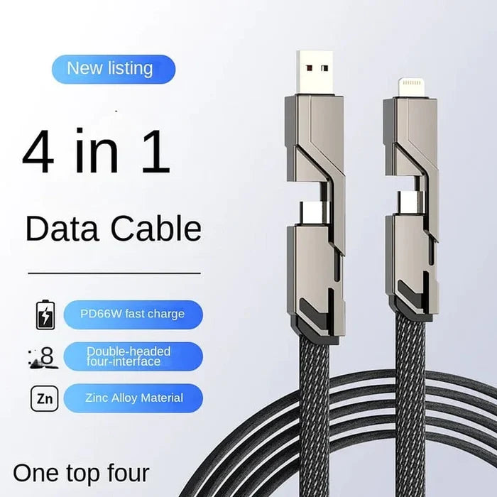 4 in 1 Fast Charging & Data Cable