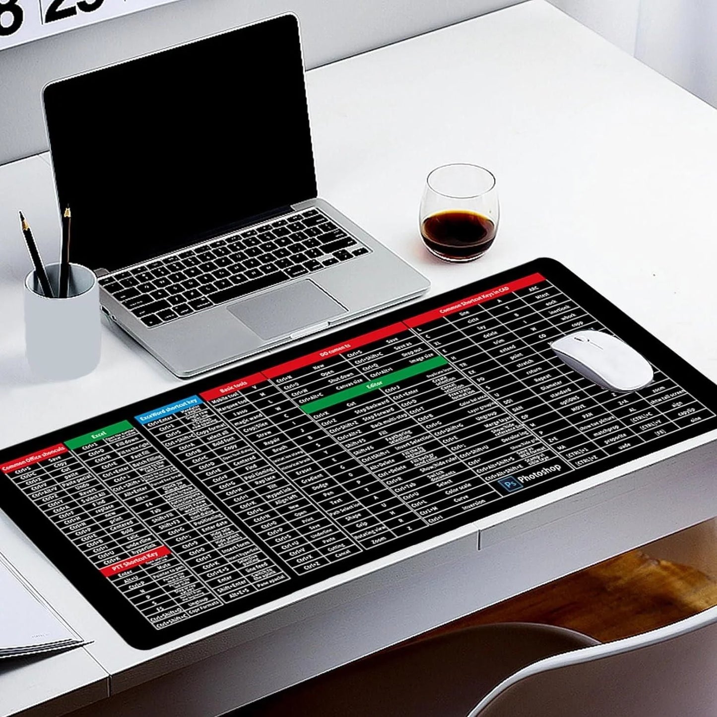 Anti-slip Keyboard Pad with Shortcut Key Patterns