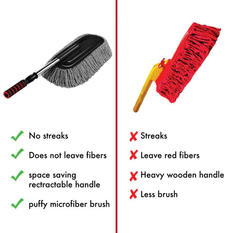 UPGRADED Microfiber Car Duster Pro