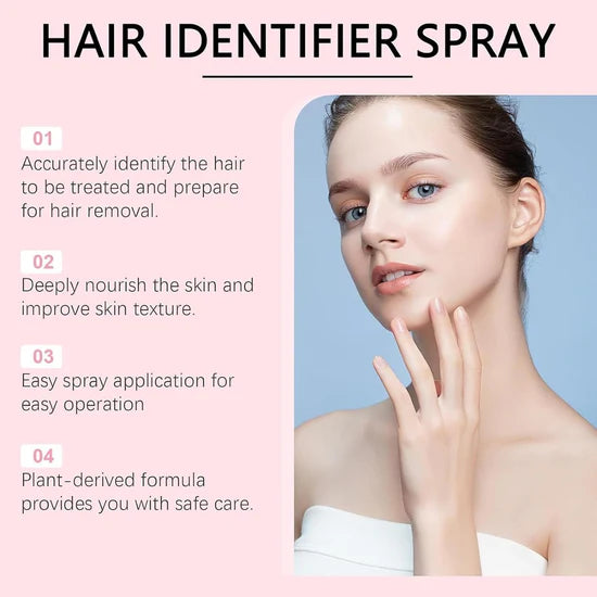 Hair Identifier Spray With 4 Free Face Razor