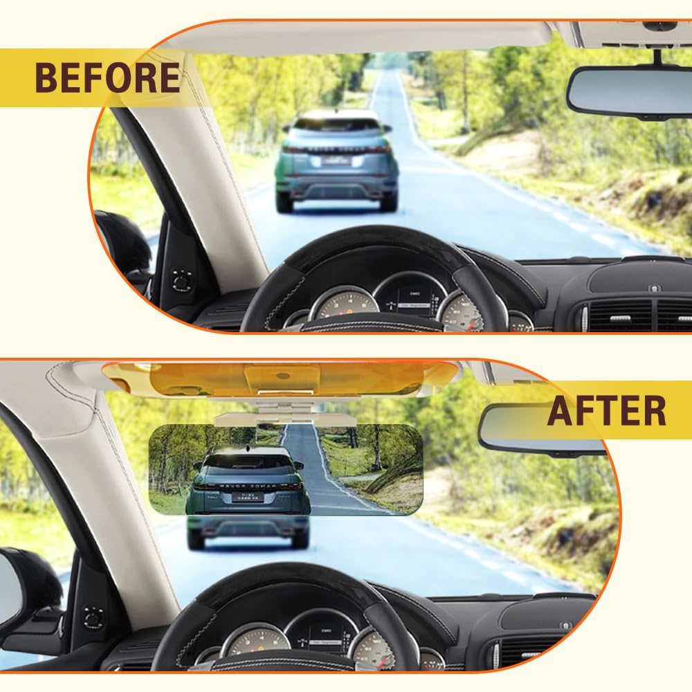 2 in 1 Anti Glare Polarized Car Sun Visor