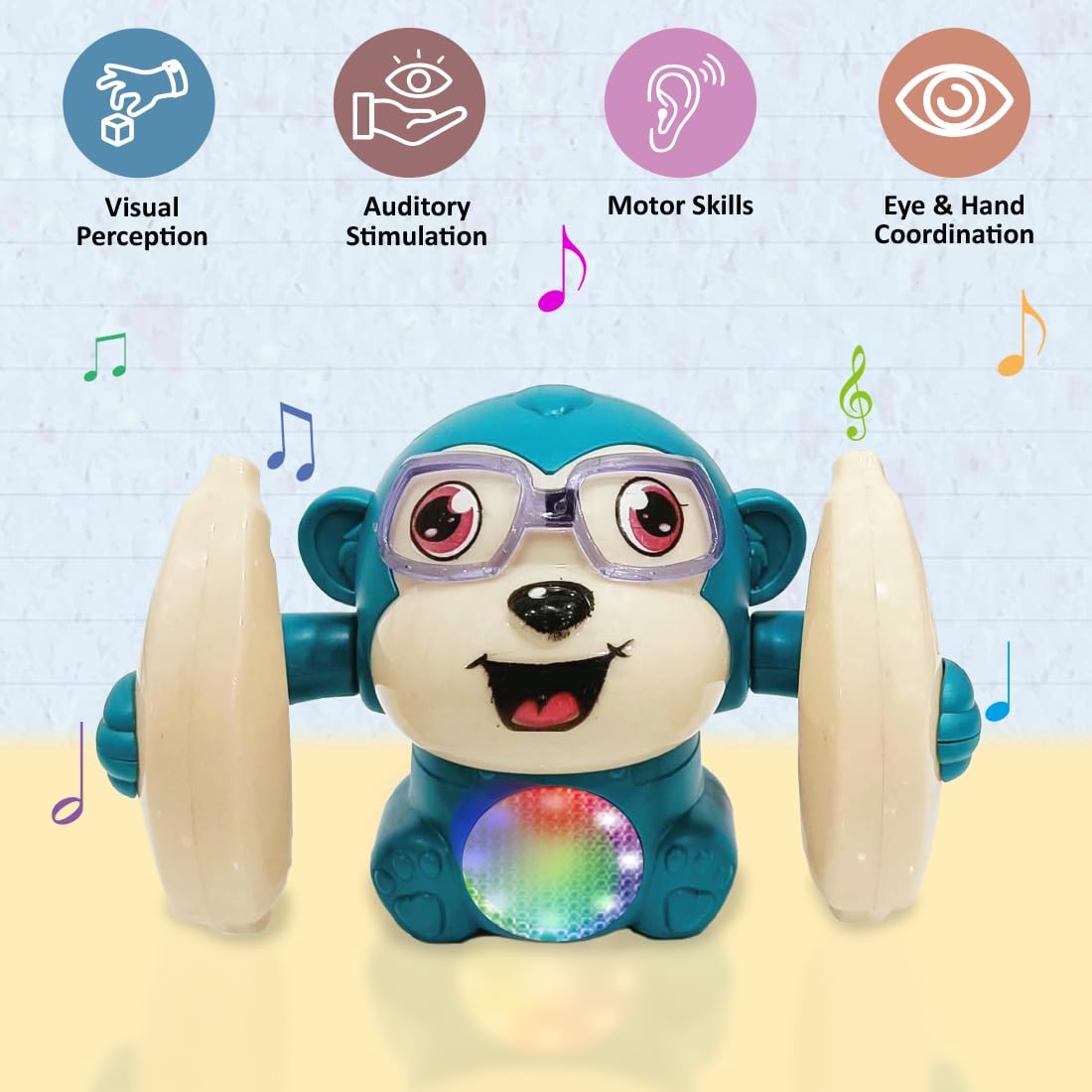 Tumble Monkey Toys Voice Control with Musical Toy