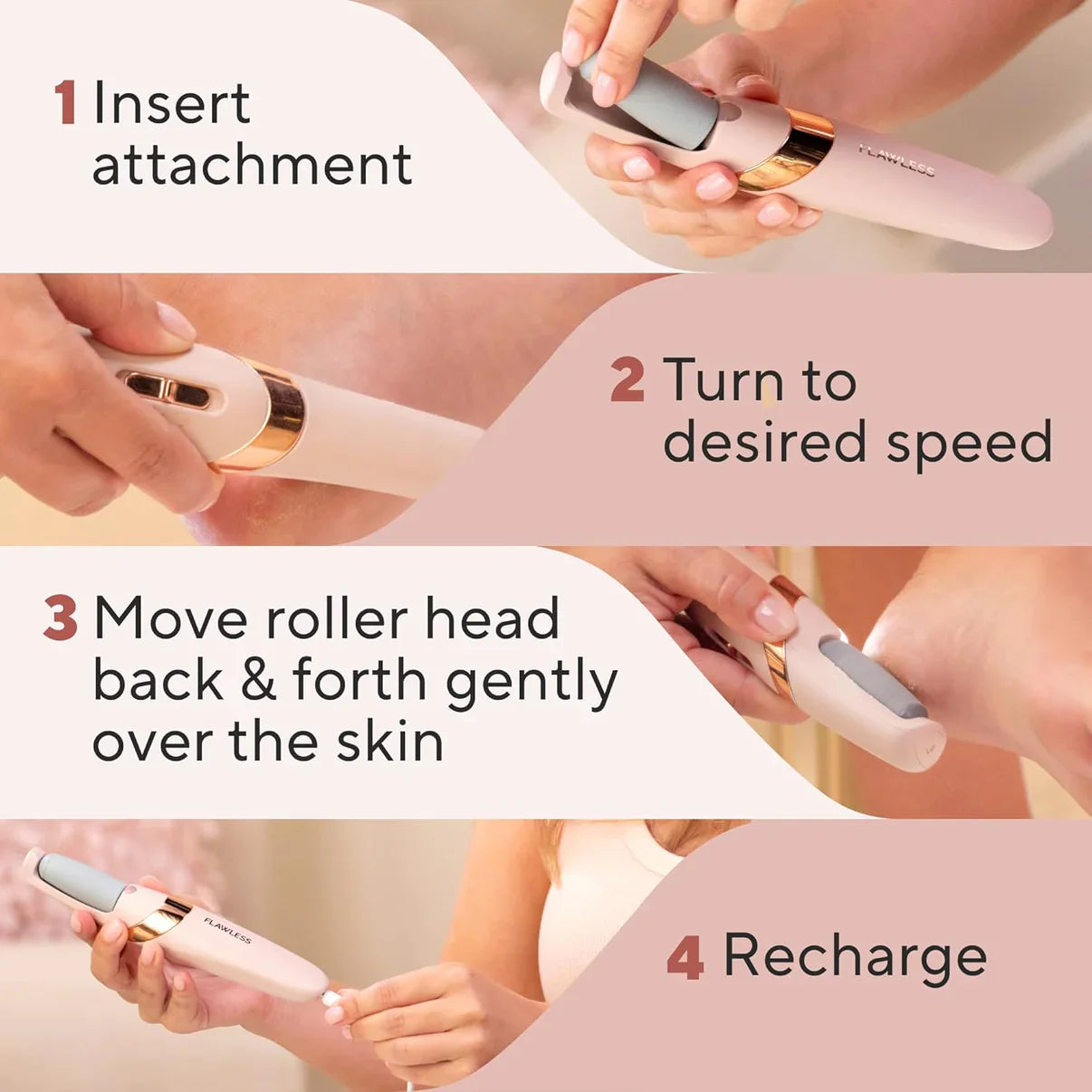 Flawless Rechargeable Electronic Pedicure Tool