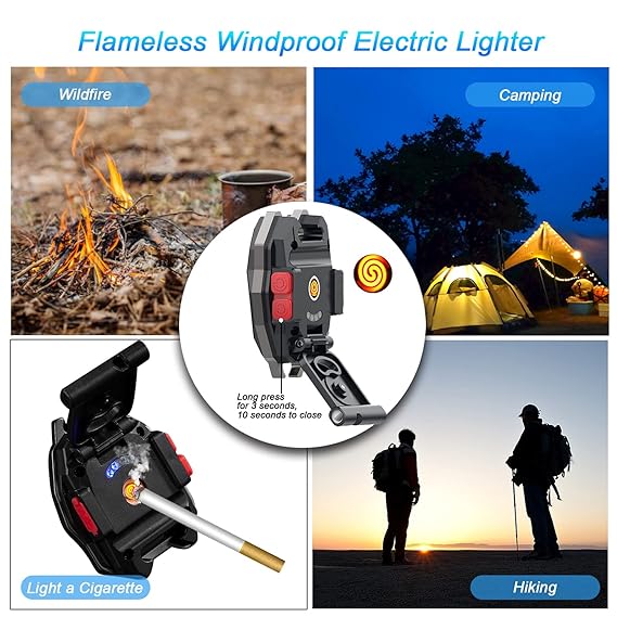 Emergency Rechargeable COB light with Lighter