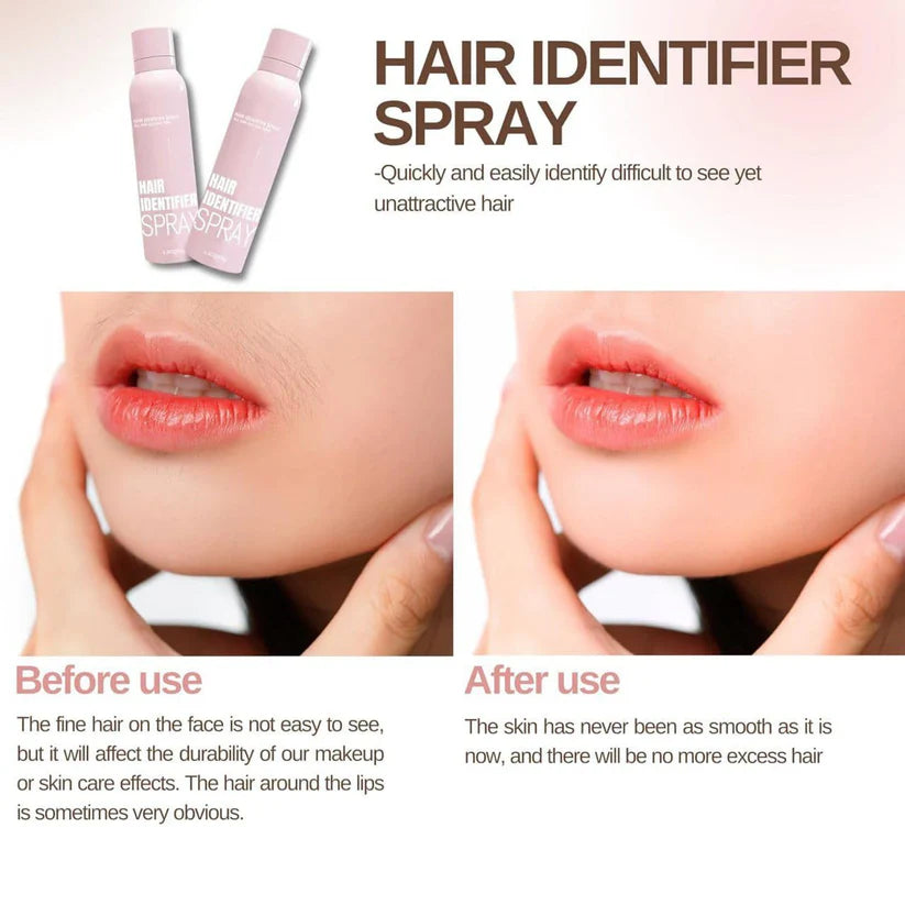 Hair Identifier Spray With 4 Free Face Razor