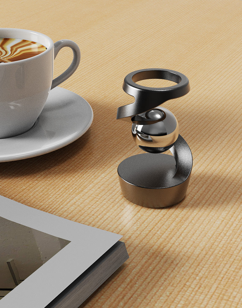 Rotating Gyroscope Air Freshener for Desk and Car - Solar Powered