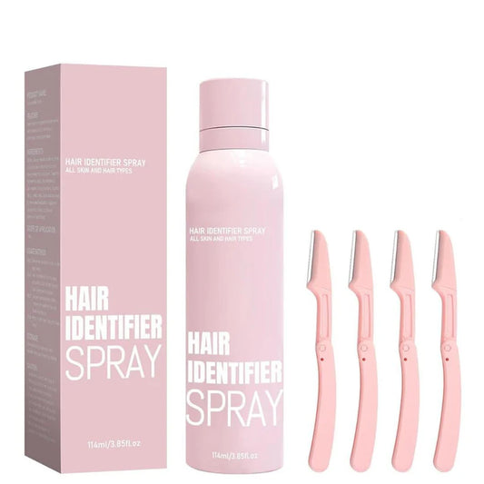 Hair Identifier Spray With 4 Free Face Razor