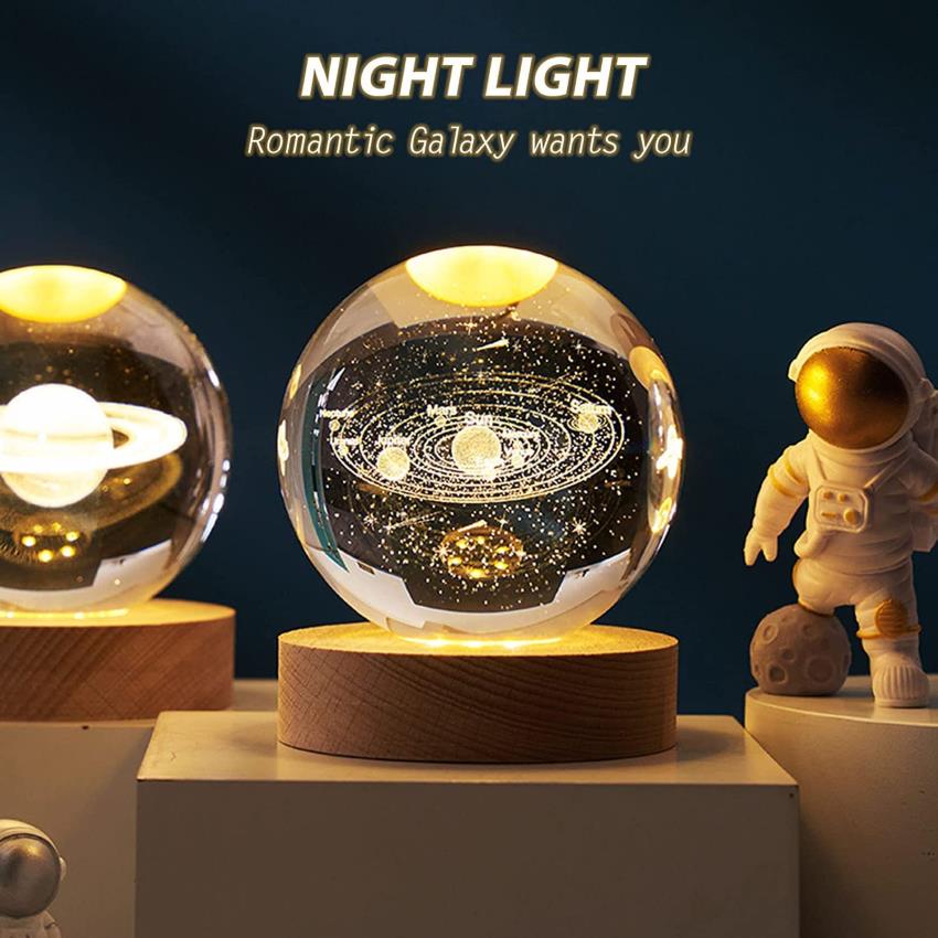 3D Crystal Ball Night Light