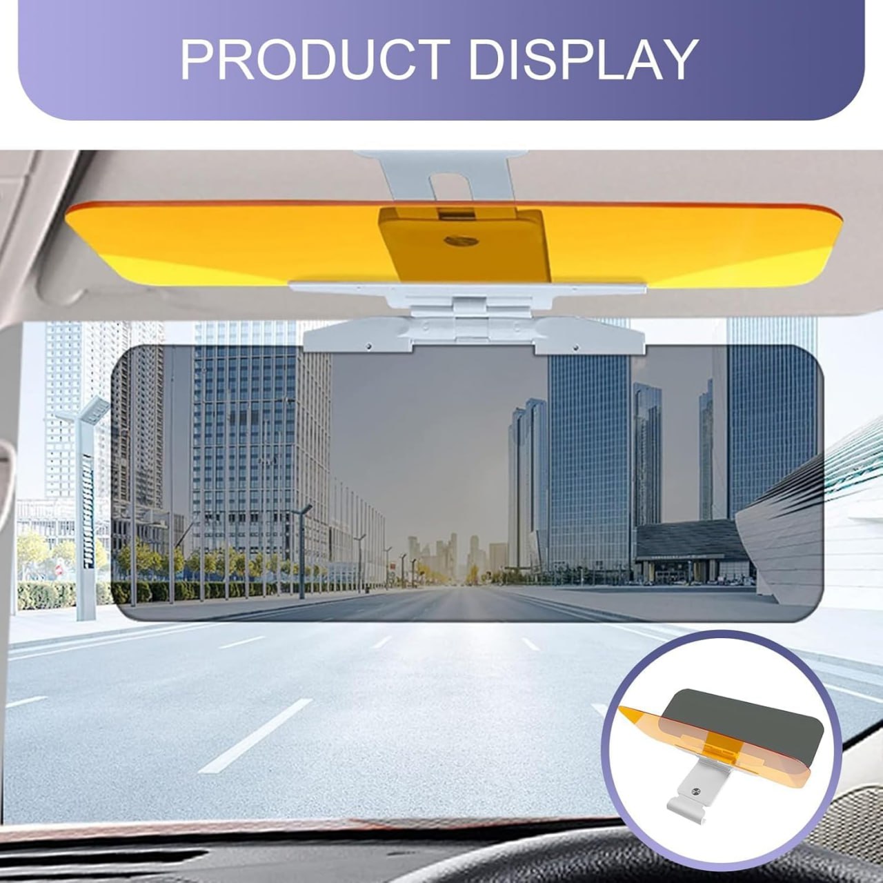 2 in 1 Anti Glare Polarized Car Sun Visor